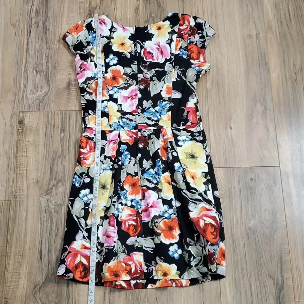 Maude Black with Colorful Flower Dress